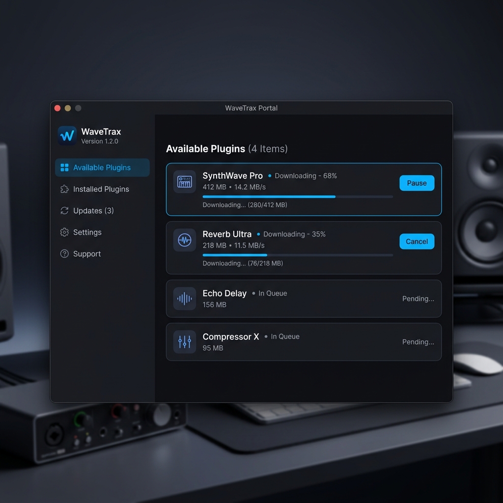 WaveTrax Portal UI